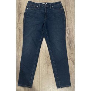MADEWELL SIZE 31 Curvy High-Rise Skinny Jeans in Coronet Wash ng284